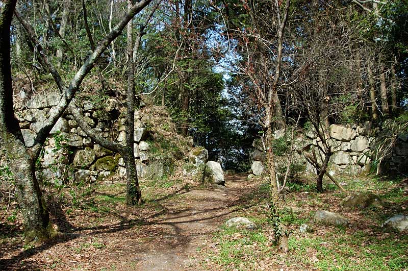 観音寺城 本丸跡の巨大石垣
