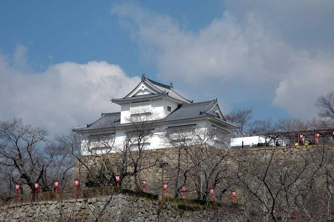 津山城 復元された備中櫓と石垣